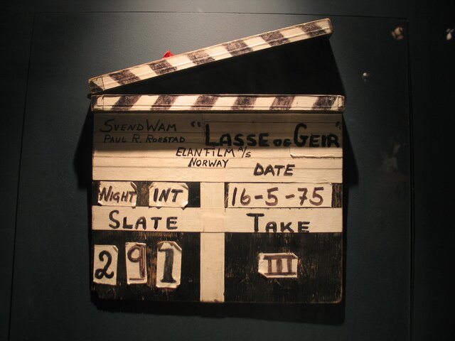 Filming slate